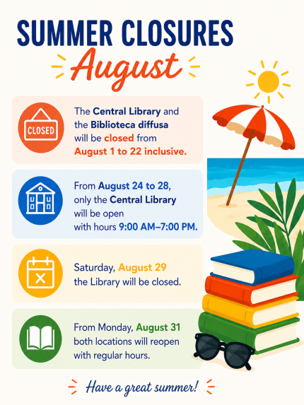 august closures
